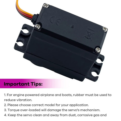 4Pack MG996R 55g Digital RC Servo Motors High Torque Metal Gear Servo for RC Car Robot Boat Helicopter close-up view