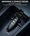 Digital Tire Pressure Gauge 0-150 PSI With 0.1 PSI Accuracy Backlit LCD Presta Valve Adapter in car console