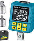 Heavy-duty Digital Torque Adapter, (±1% Accuracy, 40-300Ft-lb), 1/2" Digital Torque Wrench Adapter for Auto, display and accessories