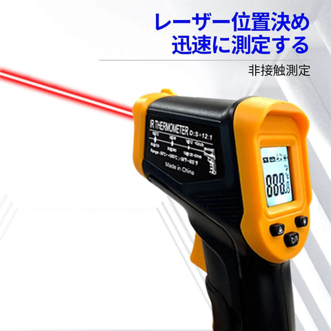 Digital Infrared Thermometer gun for cooking,BBQ,Pizza oven,Ir Thermometer with Backlight,-58℉~932℉ screen close-up