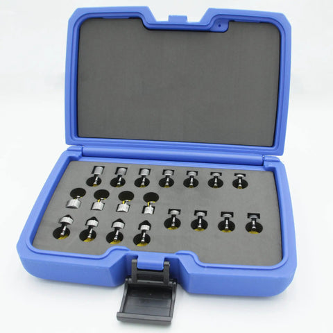 Pro Grade Dimple Die And Riveting Set And Case For Universal Brazier And Countersunk Rivets Made From Heat Treated Steel