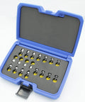 Pro Grade Dimple Die And Riveting Set And Case For Universal Brazier And Countersunk Rivets Made From Heat Treated Steel