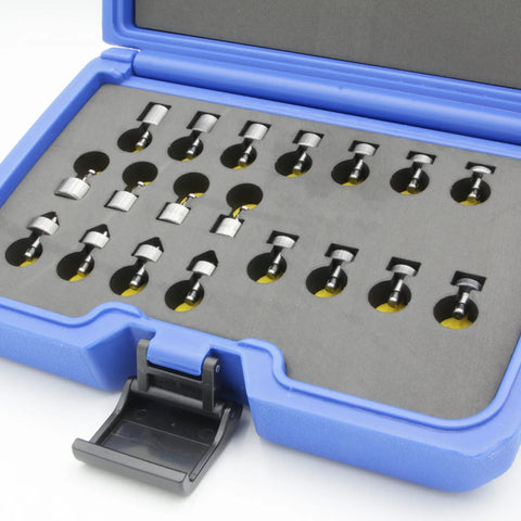 Pro Grade Dimple Die And Riveting Set And Case For Universal Brazier And Countersunk Rivets Made From Heat Treated Steel