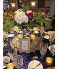 Decorative dining table setting with 18.9 Inch Glass Turntable Lazy Susan For Dining Table Large Round Serving Tray