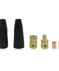 Heavy Duty DINSE Style Welding Cable Quick Connectors Pair for 200 Amp to 300 Amp with copper contacts and accessories