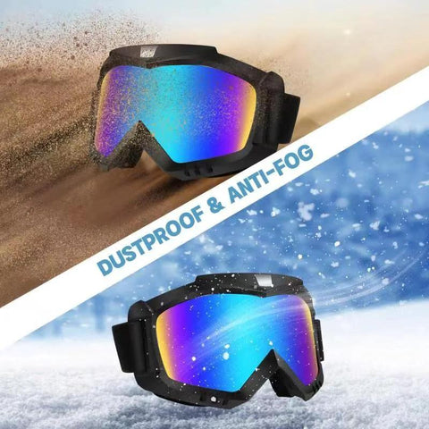 2 Pack Dirt Bike Goggles For Motorcycle ATV Riding Ski Racing Windproof Glasses with dustproof and anti-fog features