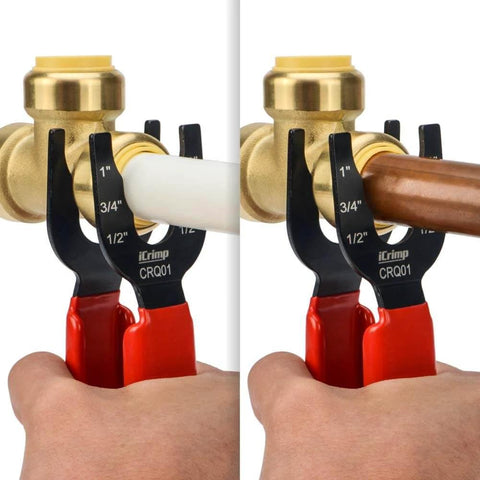 Disconnect Tong For Brass Push To Connect Fittings One Half Inch Three Quarter Inch And One Inch Removal Tool used on pipes