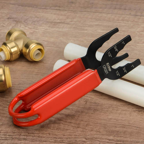 Disconnect Tong For Brass Push To Connect Fittings One Half Inch Three Quarter Inch And One Inch Removal Tool