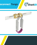 Half Inch Disconnect Tongs For Push To Connect Brass Fittings Quick Tool Free Release For Copper PEX CPVC CTS And More Designed For Tight Spaces And One Handed Plumbing Jobs With Easy Grip And Smooth Removal