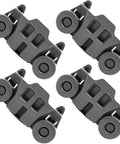 Set Of 4 Upgraded Lower Rack Dishwasher Wheels Replacement For W10195416, Compatible With Kitchenaid Whirlpool Maytag Kenmore