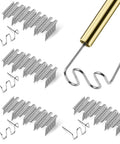 DIY Friendly 1000 Pack 0.8mm Wave Staples for Plastic Welding Repair Kit Durable Stainless Steel Staples for Car Bumpers and Crafts