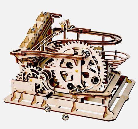 DIY 3D Puzzle Wood Wheel Coaster Manually Operated Toy Kit 42Q - VXB Ball Bearings