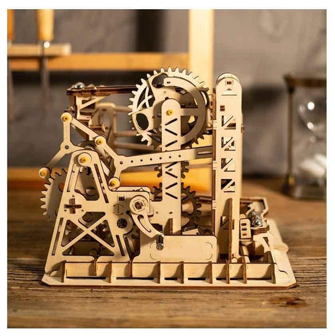 DIY 3D Puzzle Wood Wheel Lift Coaster Manually Operated Toy Kit 42Q - VXB Ball Bearings