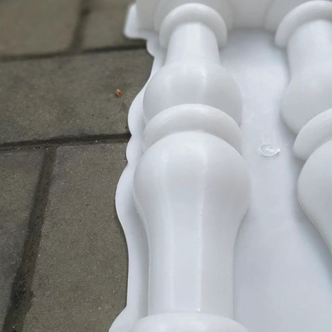 Do It Yourself Concrete Fence Mold For Balcony Garden And Pool Railings Dope Durable Plaster Casting Tool Close-up View