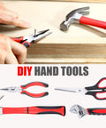 All Purpose 156 Piece Home Tool Kit In Foldable Toolbox For Everyday DIY And General Repairs Unisex Hand Tools Set
