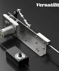 DIY Reciprocating Linear Actuator Stroke 2cm-8cm Adjustable Telescopic Motor with Speed Controller, front view on display
