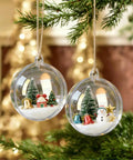 10 Pcs 3.14 inch Filling Transparent Plastic Decorative Call DIY Craft Ball Transparent Ball Christmas, trees, ornaments, hanging