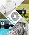 16 Ft DIY Hose Clamps Assortment Kit In 304 Stainless Steel Worm Gear Bands, Cut To Length With Fasteners, installed on pipes