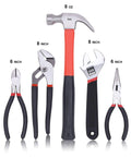 236-Piece Home Repair Tool Set With 12-Inch Wide Mouth Storage Bag, Ultimate DIY Hand Tool Kit For Home Improvement, From Pliers And Screwdrivers To Wrenches And Fasteners, Red, featuring hammer, pliers, wrenches.