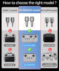 Three Pairs Replacement Remote Controller Joysticks For DJI RC N3 N2 N1 And SKYROVER X1 guide showing compatibility with controllers