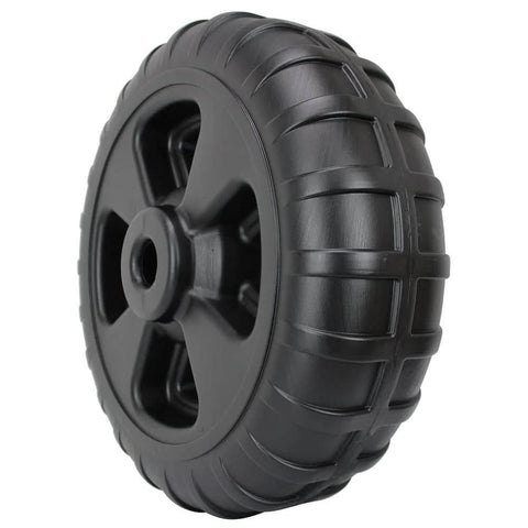 Heavy-Duty Plastic Roll-In Dock and Boat Lift Wheel, 24 Inch Diameter, Black, 800 Lb Capacity Per Wheel, Maintenance-Free