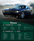 Front view of a Dodge Challenger, suitable for alternator 11383 replacement, compatible with Dodge and Chrysler models 2008-2013.
