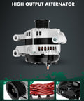 Alternator 11383 Replacement For Dodge Charger Challenger 2008 2009 2010 2.7L 3.5L 5.7L 6.1L 12V 160Amp CW 6-Groove Pulley