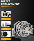 Beefed Up 12V 140Amp Replacement Alternator With 6 Groove Clutch Pulley For Dodge Avenger 2012 2.4L and Dodge Dart 2013 to 2016