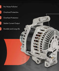 Alternator for Dodge Dart 2013 to 2016 2.0L 2.4L 12V 140A Direct Fit 6 Groove Decoupler Pulley Clockwise Rotation