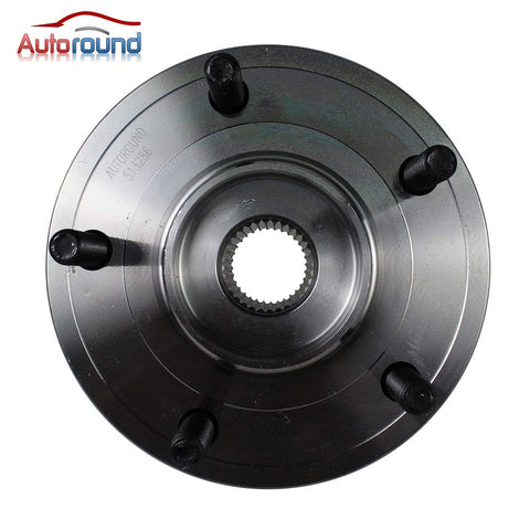 Front view of 2-Pack Front Wheel Bearing And Hub Assembly For Dodge Journey 2009-2020 5 Lug With ABS Drop-In Replacement