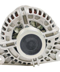 Front view of 12V 180A Clockwise Alternator Replacement For Dodge Ram 2500 2007 2008 2009 2010 And Ram 3500, external regulator clutch pulley
