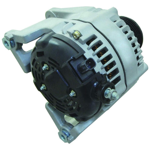 Beefy Replacement Alternator For Dodge Ram Pickups 2007 2013 2500 3500 6.7L Diesel Direct Fit High Output Engine Electrical Part Compatible With 11378 AL6474 4210000510 4210000512 4801311AD OEM Quality, front view.