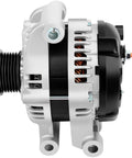 Side view of Reliable Replacement Alternator Direct Fit For Dodge Charger Challenger Magnum 2008 2009 2010 With 2.7L 3.5L 5.7L 6.1L V6 Engines High Output Battery Charging And Easy Install