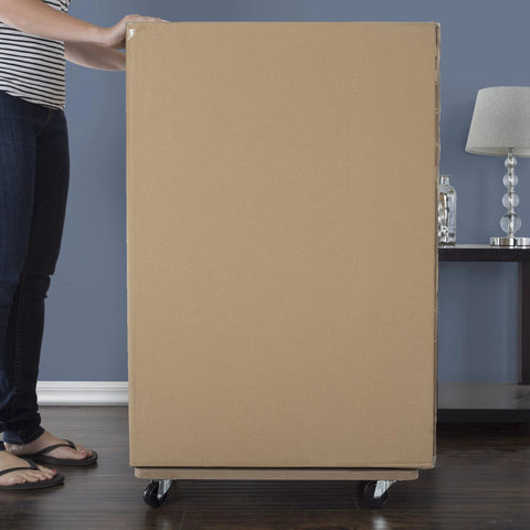 Person using ✝️ Dolly Cart – Multipurpose Furniture Mover for Appliances and Boxes with 440lbs Weight Capacity – Moving Supplies by Stalwart indoors
