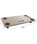 Top view of Dolly Cart – Multipurpose Furniture Mover for Appliances and Boxes with 440lbs Weight Capacity, dimensions shown.