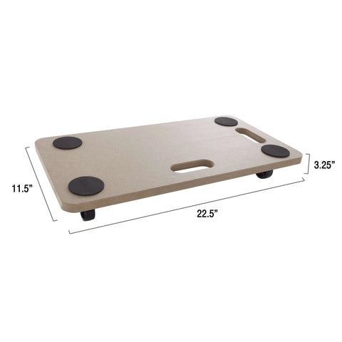 Top view of Dolly Cart – Multipurpose Furniture Mover for Appliances and Boxes with 440lbs Weight Capacity, dimensions shown.