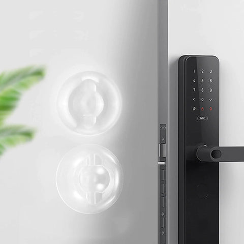 Six Piece Self Adhesive Door Bumper Set Quietly Absorbs Impact To Protect Walls And Doors Reduces Slams And Provides Noiseless
