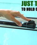 Smooth - Dual Door Closer System - Heavy Duty - for (Medium and Heavy Weight) Storm, Screen, & Security Doors, hold-open feature in use