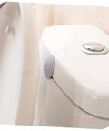 4 Piece Wall Stick Crash Pad Door Slam Silencer Adhesive Door Stopper Safety Pad installed on toilet lid with thick cushions