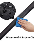 36 Inch Under Door Draft Stopper Blocker Door Sweep Keeps Cold Air Out, Cuts Noise, Light, Odor, Easy Install