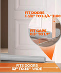 Door Draft Stopper And Sweep No Fuss Adjustable Fit Weather Stripping And Noise Blocker For Windows And Doors Large Sponge Seal