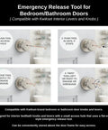 Six Pack Privacy Door Emergency Release Tool Set For Interior Bedroom And Bathroom Doors With Small Access Hole instructions