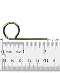 10 Pack Interior Privacy Door Emergency Release Tools for bedrooms and bathrooms, metal tool next to a ruler showing size
