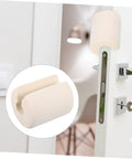Two Pack Pinch Door Safety Stopper Silencer Set With Finger Protector And Door Guard for home use on white door