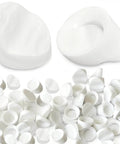 50 Pcs Door Frame Plugs For ODL Western Reflection Frames, 5/16 Inch By 1/4 Inch White Screw Hole Plugs For Doors And Windows