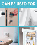 Strongest Home Wall & Door Handle Stopper 5" Set of 3 Pieces White Rubber Door Knob Round Wall Shield in multiple uses