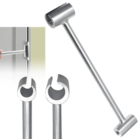 Double Head Door Hinge Adjustment Tool 14-19mm For Quick Gap Adjustment Hinge Repair Wrench Labor Saving Durable One-Piece Welded Steel With Galvanized Coating Ideal For Fireproof And Anti-Theft Residential Doors