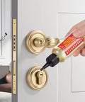 Applying Extend Door Lock Hinge Lubricant 60ml Grease And Penetrating Oil For No More Squeaks And Smoother Sliding on a door lock