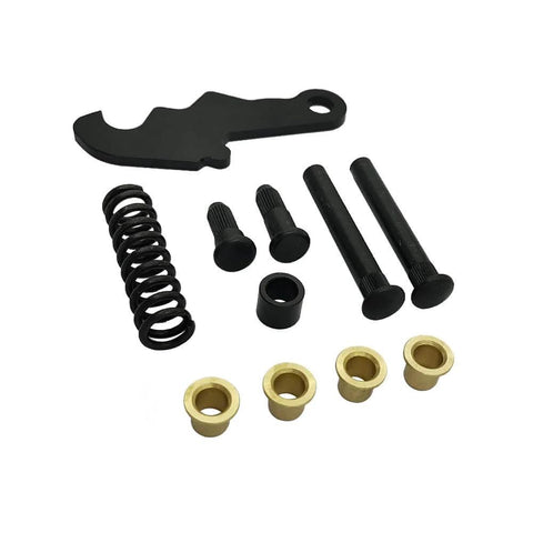 Door Hinge Repair Kit for Ford 1964-1967 Mustang Mercury Comet, includes pins, bushings, cam studs, and springs