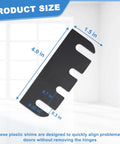 10 Pack Door Hinge Shims For Door Hinge Repair Kit 0.030 Inch Thickness 4 Inch Shims Durable PVC Injection Molded Plastic Easy Installation